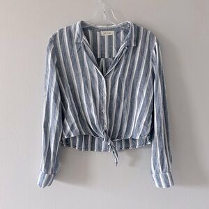 Bella Dahl Linen striped button down